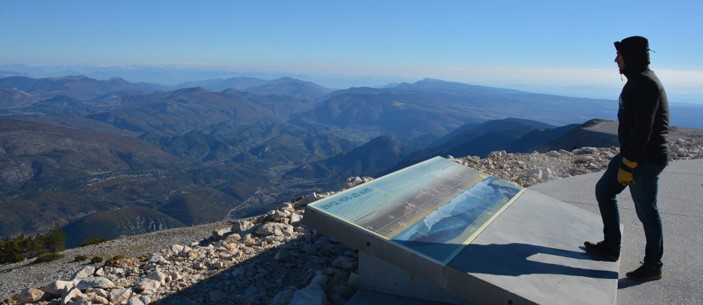 Interprétation au sommet du Mont Ventoux